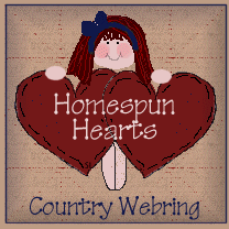 Homespun Hearts Country SiteRing